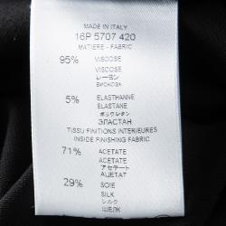 Givenchy Black High Waist Wide Leg Trousers M
