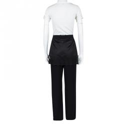 Givenchy Black Lace Trim Skirt Detail Trousers M