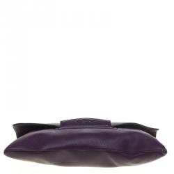 Pre Owned حقيبة كلاتش جيفنشي انفيلوب انتيغونا متوسطة جلد بنفسجية