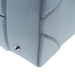 Givenchy Silver Leather Mini Lucrezia Duffel Bag