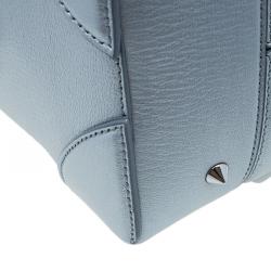 Givenchy Silver Leather Mini Lucrezia Duffel Bag