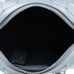 Givenchy Silver Leather Mini Lucrezia Duffel Bag