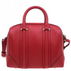 Givenchy Red Leather Medium Lucrezia Duffle Bag