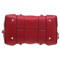 Givenchy Red Leather Medium Lucrezia Duffle Bag