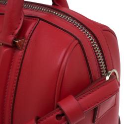 Givenchy Red Leather Medium Lucrezia Duffle Bag