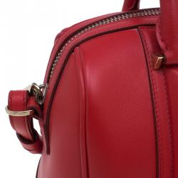Givenchy Red Leather Medium Lucrezia Duffle Bag