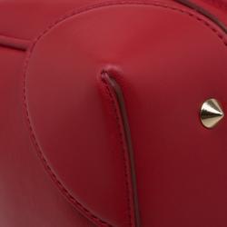 Givenchy Red Leather Medium Lucrezia Duffle Bag