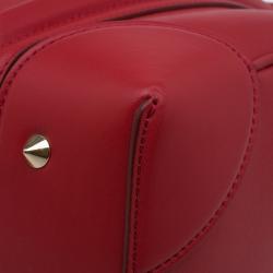 Givenchy Red Leather Medium Lucrezia Duffle Bag
