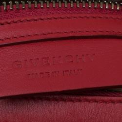 Givenchy Red Leather Medium Lucrezia Duffle Bag