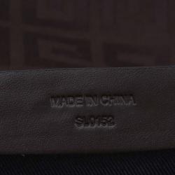 Givenchy Brown Canvas Large Logo Print Hobo
