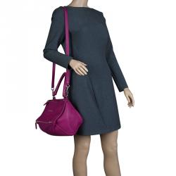 Givenchy Purple Leather Small Pandora Messenger Bag