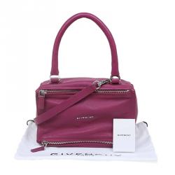 Givenchy Purple Leather Small Pandora Messenger Bag