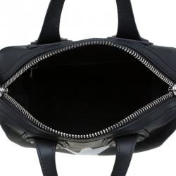 Pre Owned Givenchy Black Leather Micro Nightingale Tote