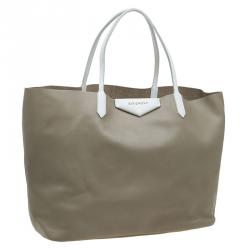 Pre Owned حقيبة شوبنغ جيفنشي أنتيغونا جلد بيج