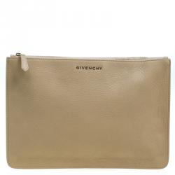 Givenchy Beige Leather Pouch