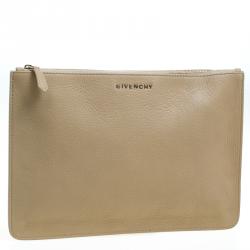 Givenchy Beige Leather Pouch