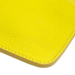 Pre Owned Givenchy Yellow Leather Pouch