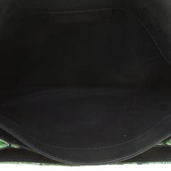 Pre Owned Givenchy Metallic Green Antigona Envelope Clutch