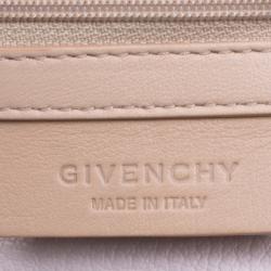 Pre Owned Givenchy Off White Leather Mini Pandora Pouch