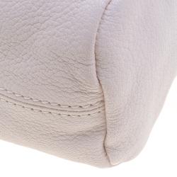 Pre Owned Givenchy Off White Leather Mini Pandora Pouch