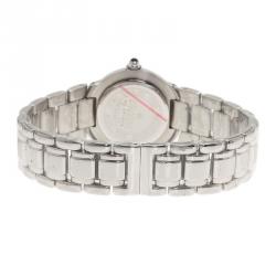 Pre Owned Givenchy Cream Stainless Steel Helanga Women's Wristwatch 26MM