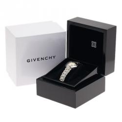 Pre Owned Givenchy Cream Stainless Steel Helanga Women's Wristwatch 26MM