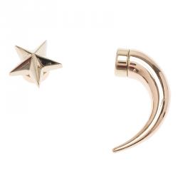Givenchy Small Shark Tooth Star Gold and Silver Tone Single Earring