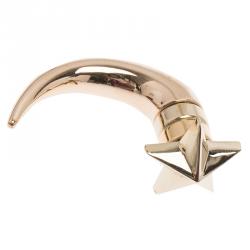 Givenchy Small Shark Tooth Star Gold and Silver Tone Single Earring