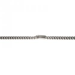 Pre Owned Givenchy Shark Tooth Red Crystals Silver Tone Pendant Necklace