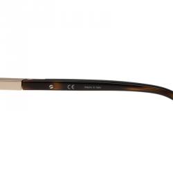 Pre Owned Givenchy Gold and Brown SGV456 Aviator Sunglasses