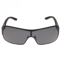 Pre Owned Givenchy Black SGV323V Shield Sunglasses