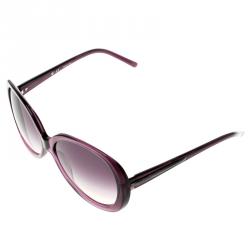 Pre Owned Givenchy Purple SGV 725 Oversized Sunglasses