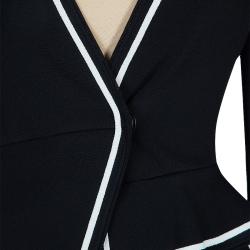 Pre Owned جاكيت جيفنشي مطرز بأبليك كرانيش تريكو أسود XS