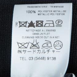 Pre Owned جاكيت جيفنشي مطرز بأبليك كرانيش تريكو أسود XS