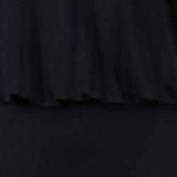 Pre Owned Givenchy Black Gathered Maxi Dress M