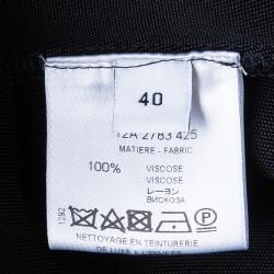 Pre Owned Givenchy Black Gathered Maxi Dress M