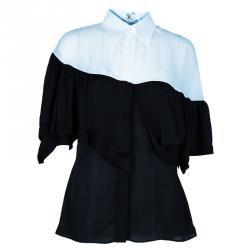 Givenchy Monochrome Frill Detail Top L