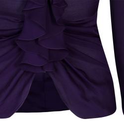 Givenchy Purple Ruffle Top S