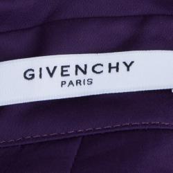 Givenchy Purple Ruffle Top S