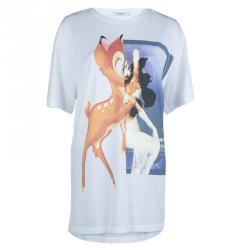 Givenchy White Graphic Print Crew Neck T Shirt L