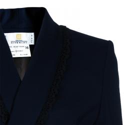 مملوكة مسبقًا Givenchy Couture Vintage Navy Blue Wrap Jacket S