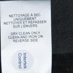 Pre Owned Givenchy Black Silk Graphic Printed Oversized Sheer Blouse XS