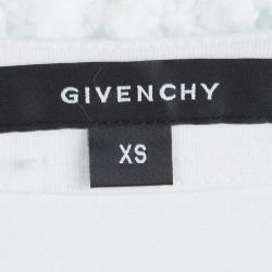 Pre Owned تونيك جيفنشي أبيض مزخرف بلا أكمام XS