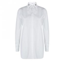 Givenchy White Cotton Button Front Long Sleeve Oversized Shirt S
