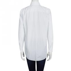 Givenchy White Cotton Button Front Long Sleeve Oversized Shirt S