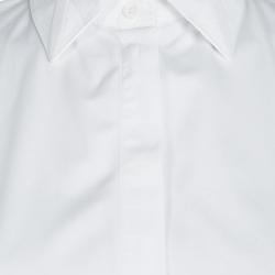 Givenchy White Cotton Button Front Long Sleeve Oversized Shirt S