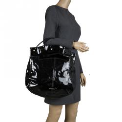 Givenchy Black Patent Leather Hobo