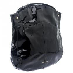 Givenchy Black Patent Leather Hobo