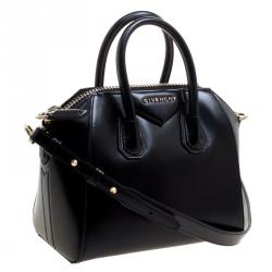 مملوكة مسبقًا حقيبة جيفنشي ميني أنتيغونا جلد أسود