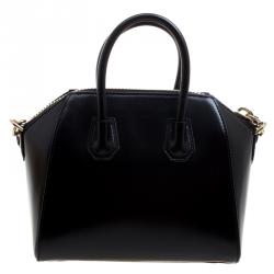 مملوكة مسبقًا حقيبة جيفنشي ميني أنتيغونا جلد أسود